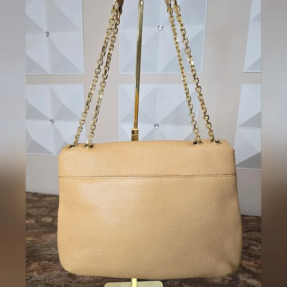 MCM Beige Leather Shoulder Bag - Picture 6 of 15